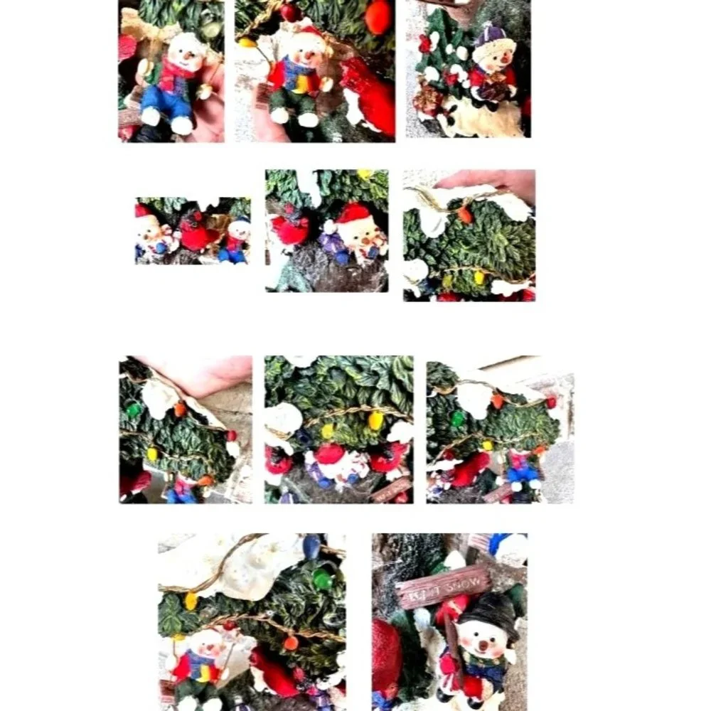 Vintage Holiday Collection Snowman Musical Lights   Music Tested Works C…